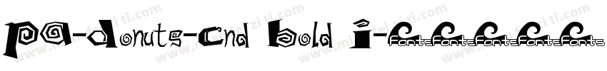 PA-Donuts-Cnd Bold I字体转换